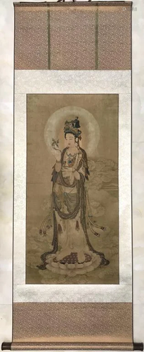 Chinese Ink Color Scroll Painting