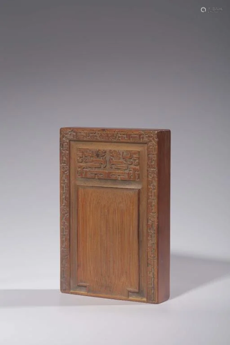 Qing Chinese Bamboo Carved Yantai