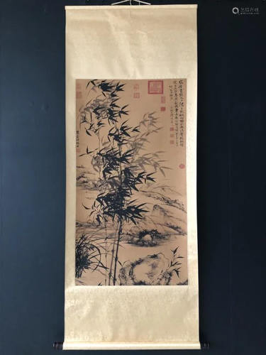 Chinese Ink Color Scroll