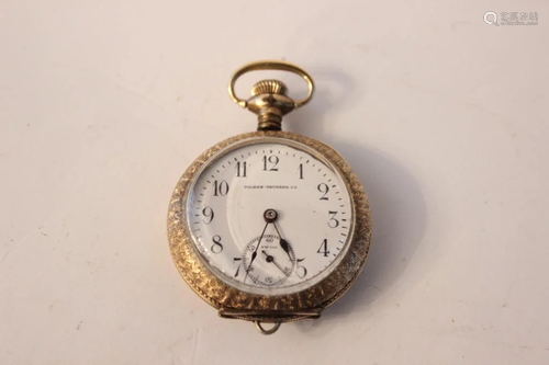 19th.C Open Face Gold Filled American Pocket Watch