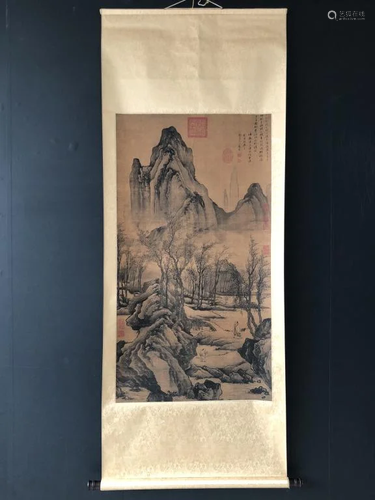 Chinese Ink Color Scroll