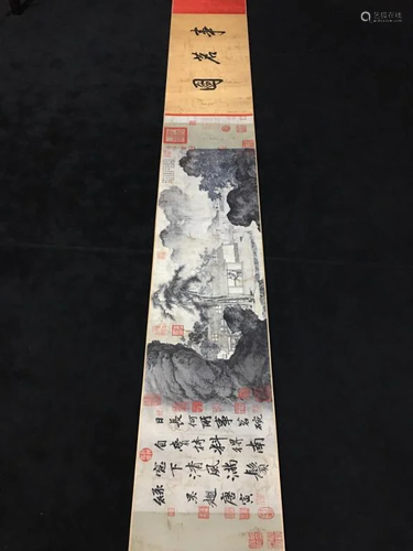 Chinese Ink Color Scroll