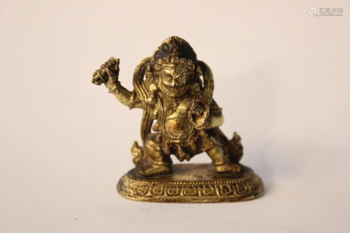 18th.C Tibetan Gilt Bronze Buddha