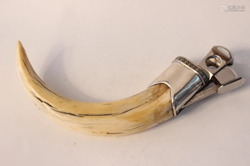 Bone Cutter w Silver&Metal Mount