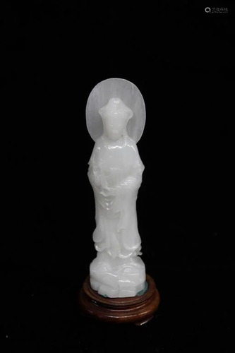 Chinese Jade Carved Guanyin