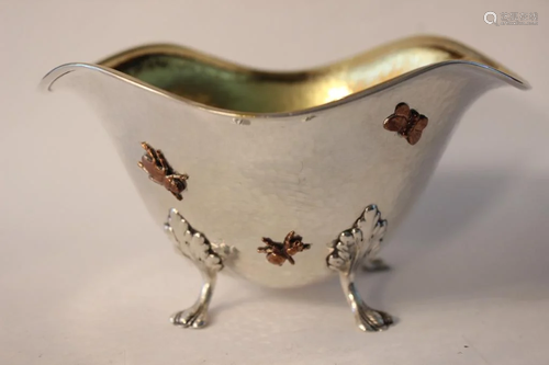 Tiffany Hand Hammer Sterling Silver Candy Bowl