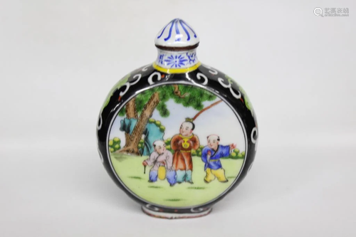 Chinese Cloisonne Snuff Bottle