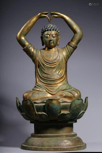 Early Song Chinese Bronze Buddha