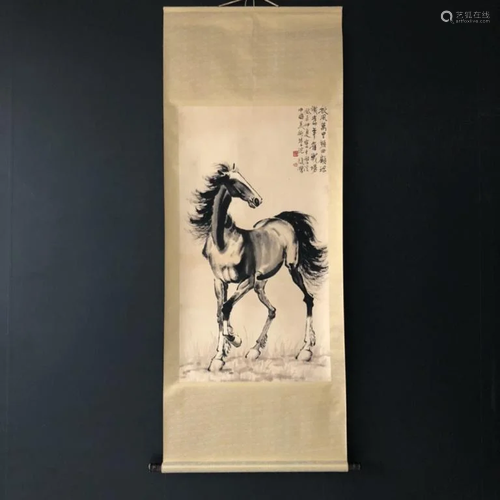 Chinese Ink Color Scroll