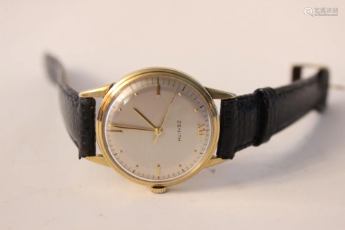 Zenith Automatic Watch w 18k gold,1950