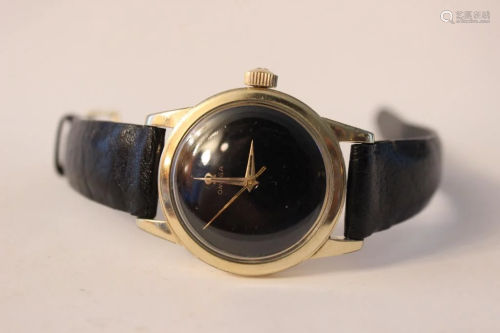 Omega Automatic Bumper 14K Gold Plated Watch