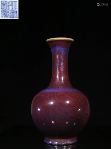 Chinese LuJun Ware Porcelain Vase,Mark