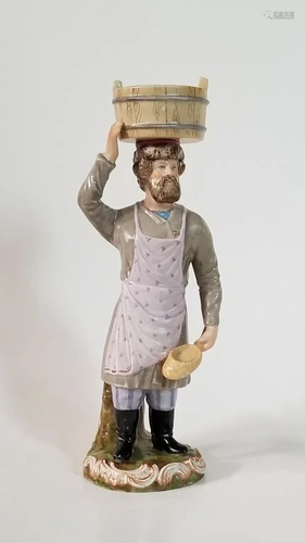 Early 19C Gardner Porcelain Figurine