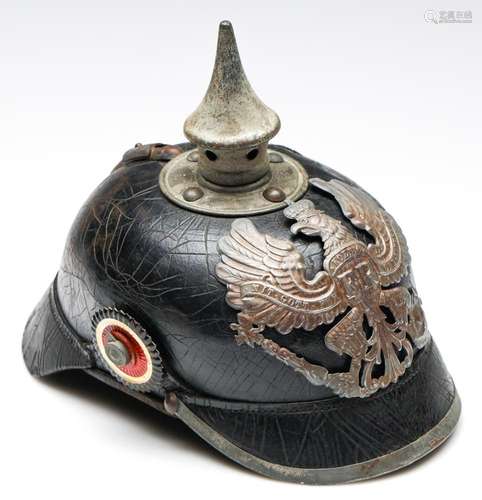 A WWI Pickelhaube Helmet (L:26.5cm)