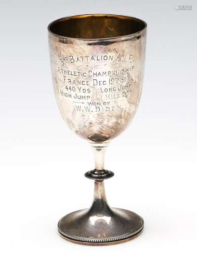 Hallmarked Sterling Silver Chalice Sheffield c1891 by Mark W...