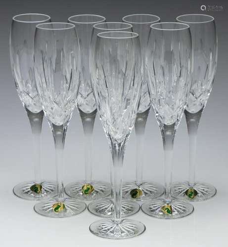 A Suite of Eight Waterford Cut Crystal 'Trinity' P...