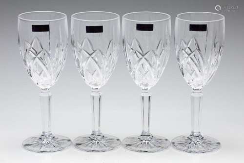 A Set of Four Marquis by Waterford Crystal Wine Goblets (H:2...