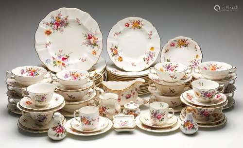 A Large Royal Crown Derby 'Posies' Dinner Tea Serv...