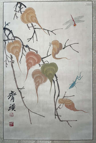 A Qi baishi's painting