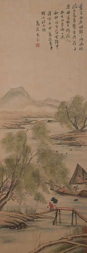 A Wen jia's landscape painting