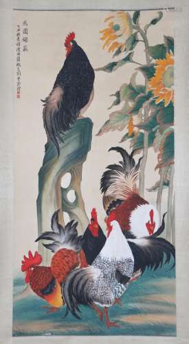 A Liu kuiling's flowers and birds painting