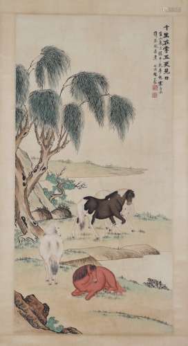 A Zhao shuru's landscape painting