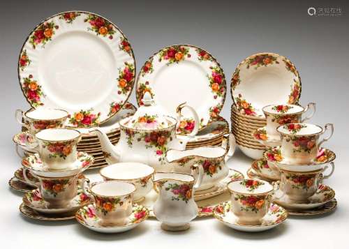 A Royal Albert 'Old Country Roses' Tea and Dinner ...