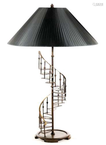 Spiral Staircase Form Table Lamp (H:86cm)