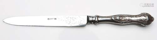 A William IV Sterling Silver Bread Knife, Sheffield Marks Fo...