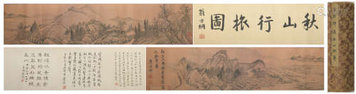 A Wang yuanqi's landscape hand scroll