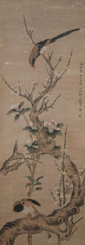 A Zou yigui's flower and bird painting