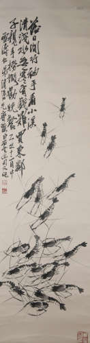A Qi baishi's shrimp painting