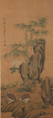 A Wang wu's flower and bird painting