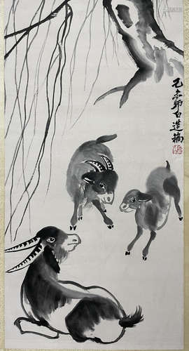 A Lou shibai's sheep painting