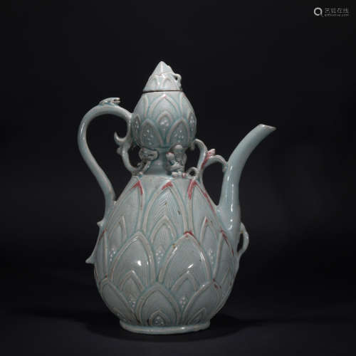 A celadon ewer