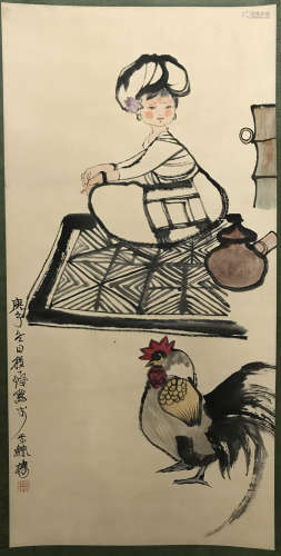 A Cheng shifa's figure painting
