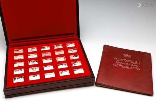 A Set of Elizabeth Our Queen 925 Silver Ingot Collection (25...