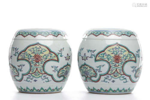 Chinese porcelain drum