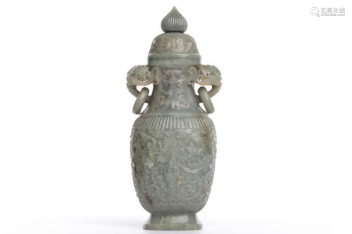 Chinese jade bottle