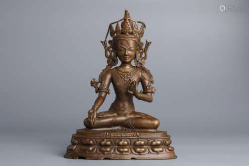 Tibetan bronze Tara