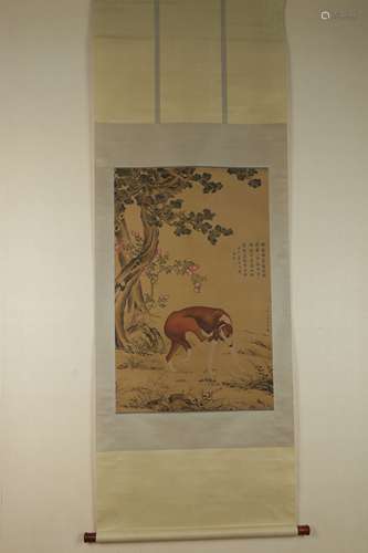 Chinese painting on silk