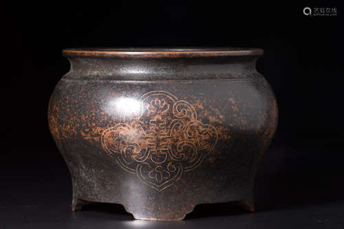 Chinese bronze incense burner