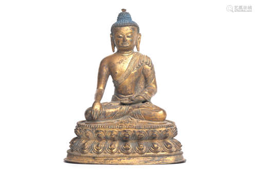 Chinese gilted bronze buddha statue