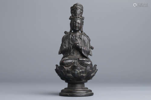 Chinese bronze bodhisattva