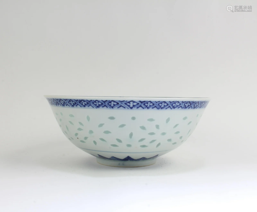 Chinese Blue & White Porcelain Bowl