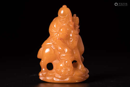 Chinese amber carving