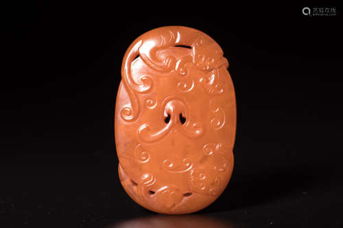 Chinese amber carving