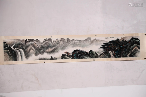 Chinese Waterfall Painting Paper