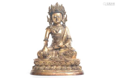 Chinese gilted bronze buddha statue