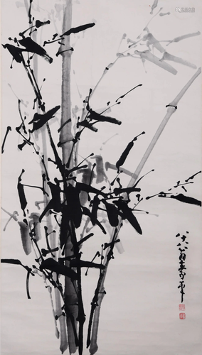 Chinese Bamboo Painting On Paper